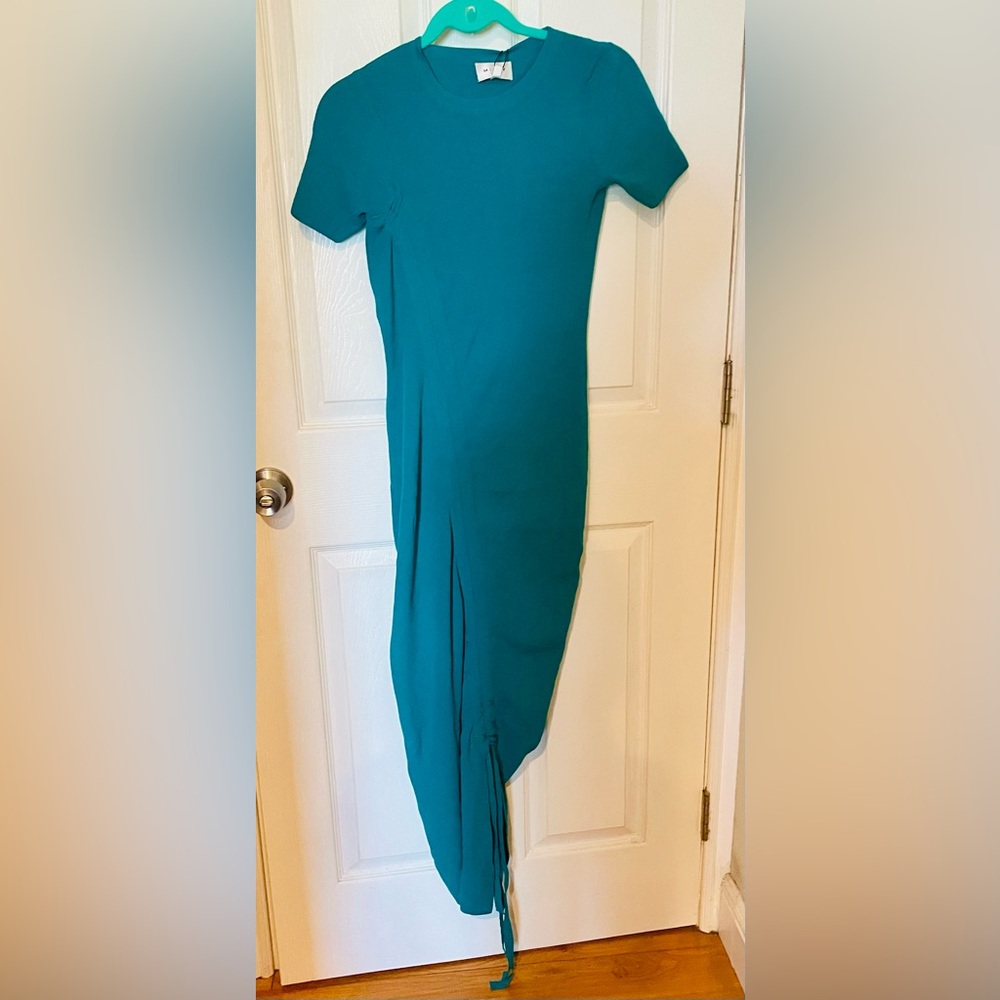 Milly Blue Asymmetrical Bodycon Dress